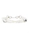 Atu Body Couture Twist-detail Bead-chain Necklace In White