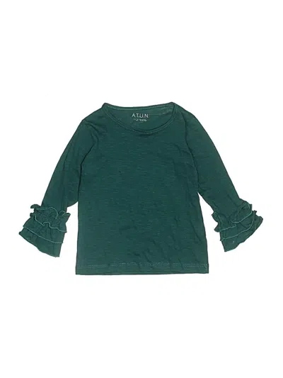 Pre-owned A.t.u.n. Kids' 3/4 Sleeve T-shirt In Blue