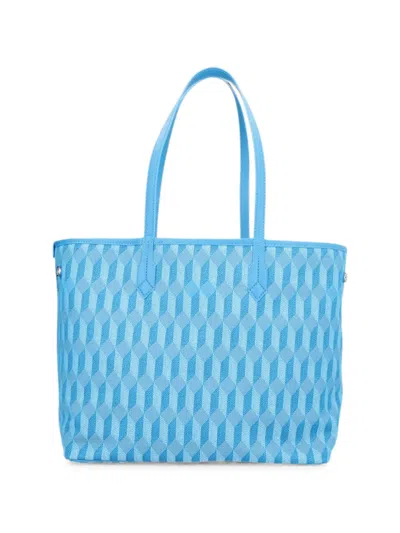 Au Depart 47 Jacquard-patterned Tote Bag In Blue