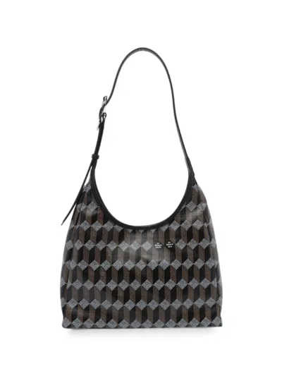 Au Depart Céleste Monogram Shoulder Bag In Brown