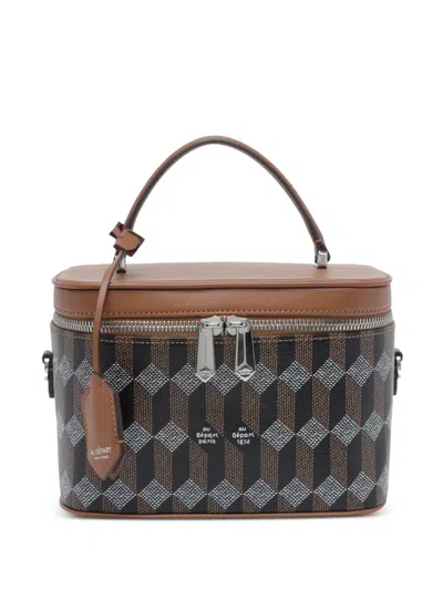 Au Depart Etoile Leather Shoulder Bag In Multi