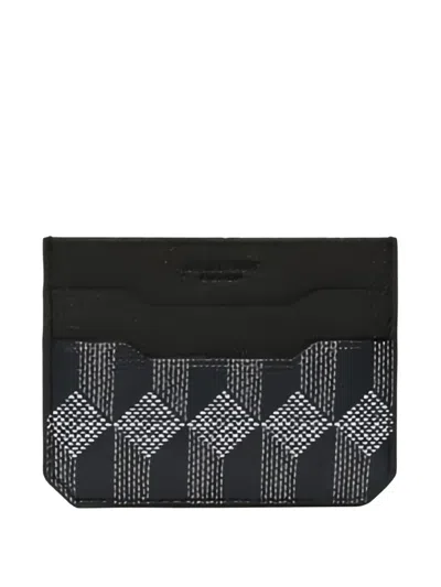 AU DEPART GEOMETRIC-PATTERN CARD HOLDER