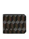 Au Depart Geometric-pattern Wallet In Brown