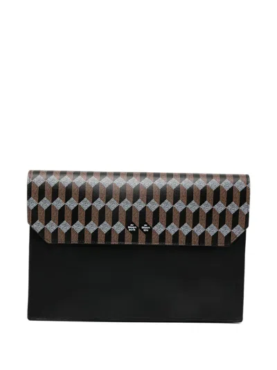 Au Depart Geometric-print Clutch Bag In Multi