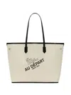 Au Depart Geometric-print Tote Bag In Black