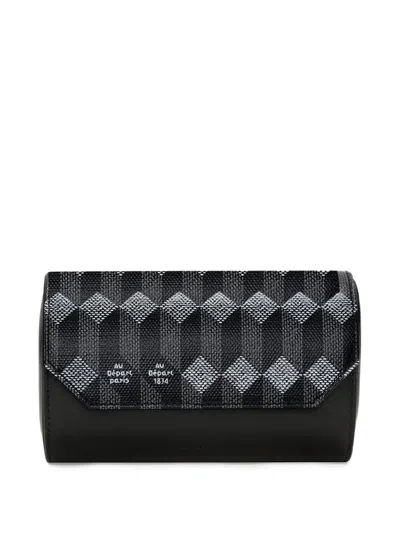 Au Depart Geometric-print Watch Case In Black