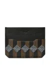 Au Depart Leather Cardholder In Multi