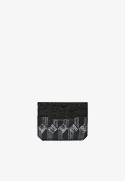 Au Depart Monogram Canvas Cardholder In Black