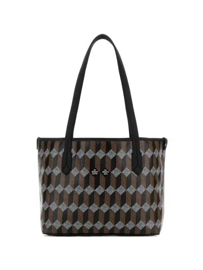 Au Depart Printed Canvas Tote No.28 Shopping Bag In Pattern