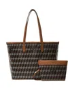 Au Depart No.47 Geometric-print Tote In Neutral