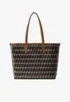 Au Depart No.47 Reversible Monogram Tote Bag In Brown