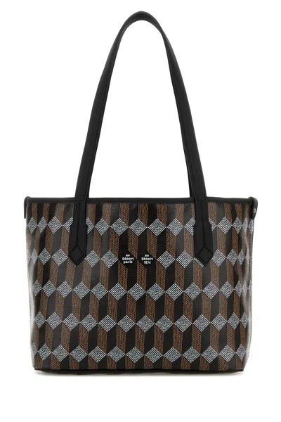 Au Depart Printed Canvas Tote No.28 Shopping Bag