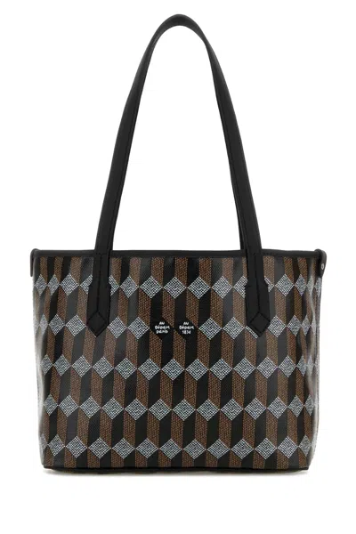 Au Depart Printed Canvas Tote No.28 Shopping Bag In Pattern