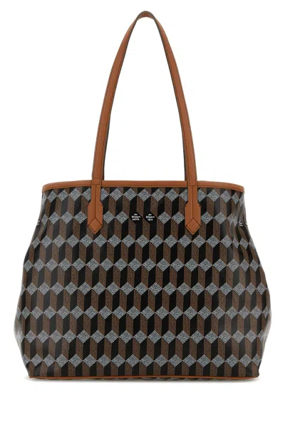 Au Depart Printed Canvas Tote No.47 Shopping Bag