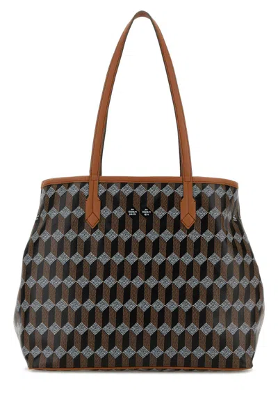 Au Depart Printed Canvas Tote No.47 Shopping Bag