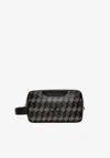 Au Depart Square 20 Monogram Pouch Bag In Black