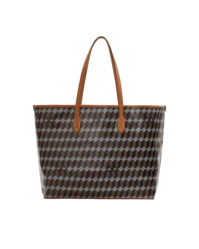 Au Depart Tote No.55 Cognac/noir In Os