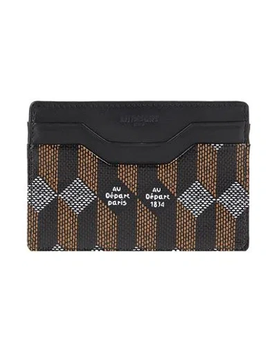 Au Depart Au Départ Woman Cardholder Black Size - Leather