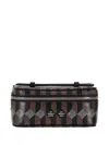Au Depart Zip-fastening Vanity Bag In Brown