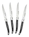 Au Nain Laguiole Steak Knives (set Of 4) In Black