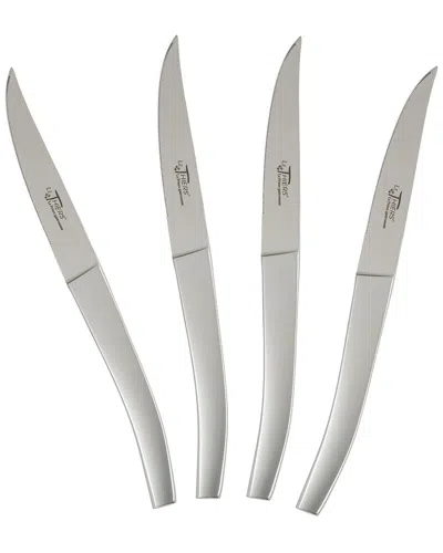 Au Nain Le Thiers Steak Knives (set Of 4) In Silver