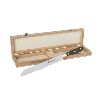 Au Nain Prince Gastronome Bread Knife In Brown