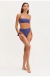 Au Naturel By Gottex Endless Summer Emma Bandeau Swim Top In Ink/olive