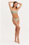 Au Naturel By Gottex Endless Summer Emma Bandeau Swim Top In Oli/ivo