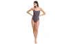 Au Naturel By Gottex Reversible Solid Scoop Neck One Piece Swimsuit With U Shape Back In Dark Olive