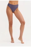 Au Naturel By Gottex Serenity Tyra High Leg High Waist Pant In Blue