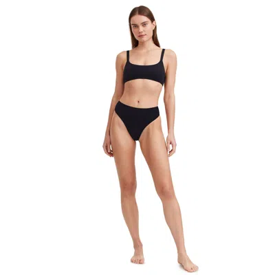 Au Naturel By Gottex Solid Bikini Bra Swim Top In Black