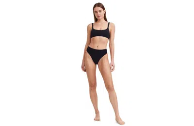 Au Naturel By Gottex Solid Bikini Bra Swim Top In Black