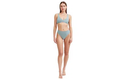 Au Naturel By Gottex Solid Bikini Bra Swim Top In Emerald