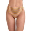 Au Naturel By Gottex Solid High Leg High Waist Swim Bottom In Red