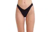 Au Naturel By Gottex Solid High Leg V Cut Bikini Swim Bottom In Black