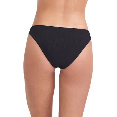 Au Naturel By Gottex Solid Mid- Rise Swim Bottom In Black