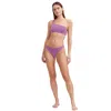 Au Naturel By Gottex Solid Reversible One Shoulder Bikini Swim Top In Multi