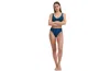 Au Naturel By Gottex Solid Textured V Neck Bikini Swim Top In Teal