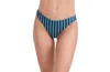 Au Naturel By Gottex Striped Print Mid-rise Swim Bottom In Dusk Blue