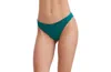 Au Naturel By Gottex Striped Print Mid-rise Swim Bottom In Emerald