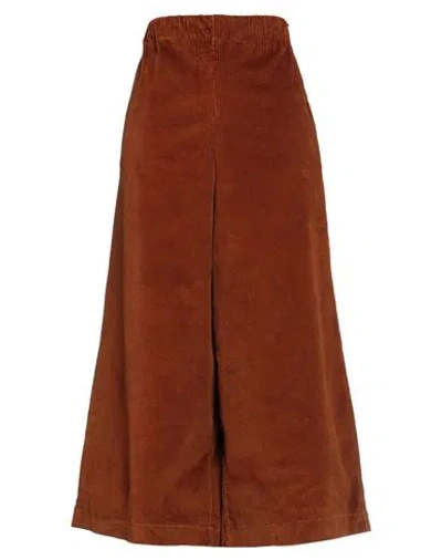 Au Petit Bonheur Woman Pants Tan Size 2 Cotton In Brown