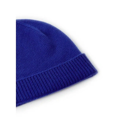 Au Printemps Paris Bonnet Côtelé En Cachemire In Blue