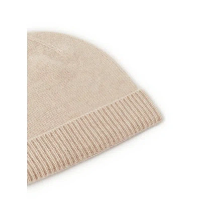 Au Printemps Paris Bonnet Côtelé En Cachemire In Sand