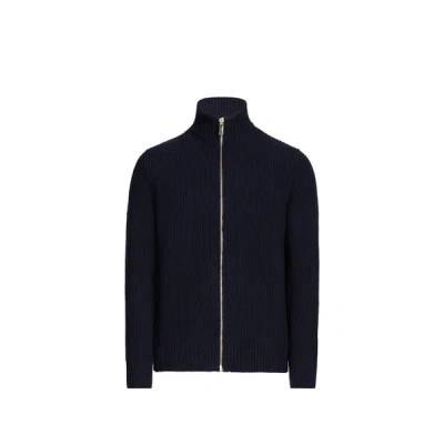 Au Printemps Paris Cardigan Gefil En Maille In Blue