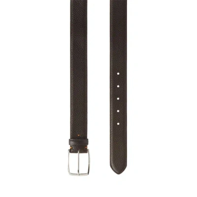 Au Printemps Paris Leather Belt In Brown