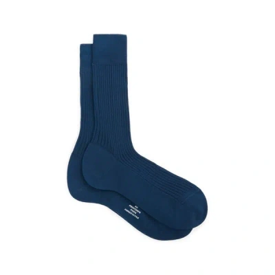 Au Printemps Paris Chaussettes En Coton In Bleu