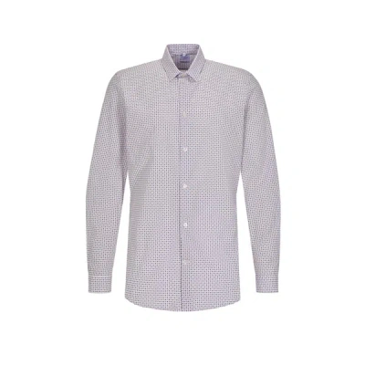Au Printemps Paris Printed Cotton Poplin Shirt In Multicolore