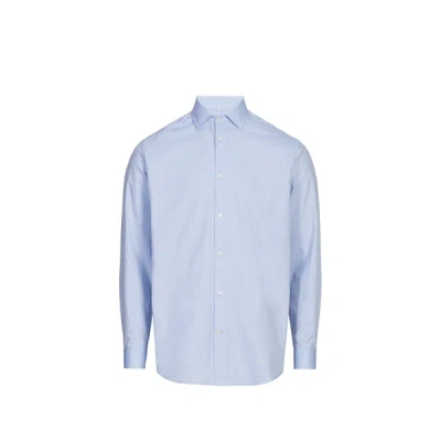Au Printemps Paris Chemise Droite Goot En Coton In Blue