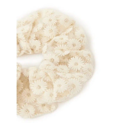 Au Printemps Paris Chouchou À Fleurs Brodés In Beige