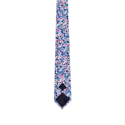 Au Printemps Paris Floral-print Silk Tie In Multi